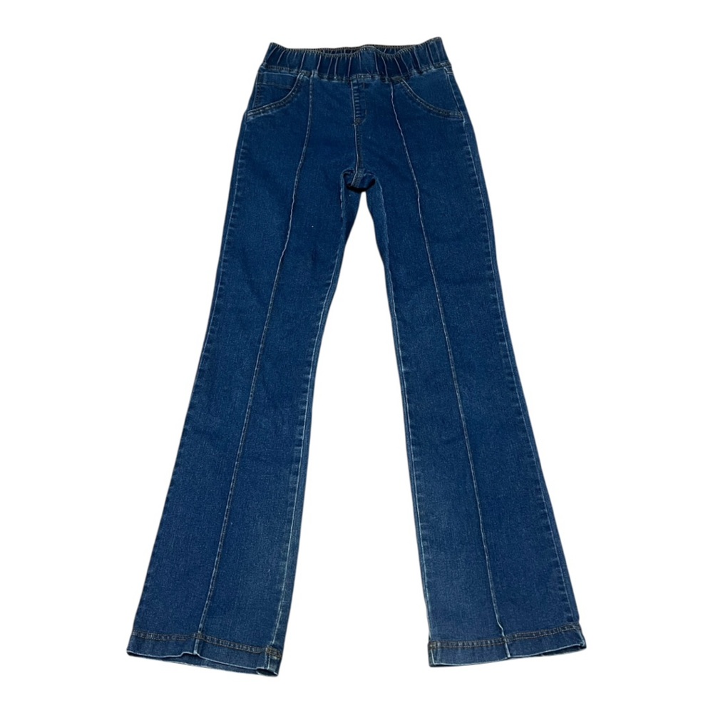 Ultra High Rise 2000s Style Dark Wash Flare Jeans